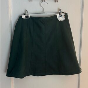 LOFT Dark Green A-Line Skirt - 17 inches waist to hem.